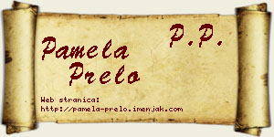 Pamela Prelo vizit kartica